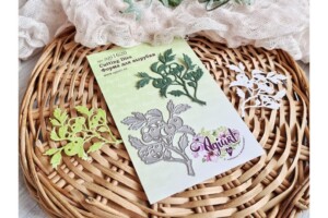 Metal Cutting Dies "Rowan branch", AgiArt, Cutting Die Craft, Scrapbooking