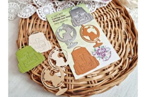 Metal Cutting Dies "World in a backpack", AgiArt, Cutting Die Craft, Scrapbooking