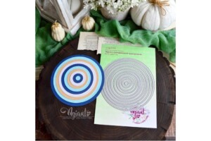 Metal Cutting Dies Set "Circles with Decorative Stitching" | AgiArt