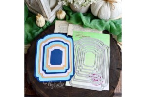 Metal Cutting Dies Set "Nested Shapes No.4" | AgiArt | 9 pcs | Scrapbooking & Cardmaking