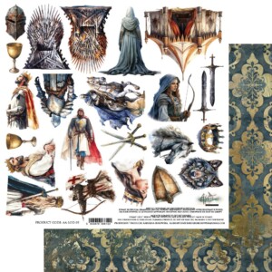 scrapbooking paper — 12×12 cut apart (double sided, 250gsm) | the legends of the dragons | alchemy of art