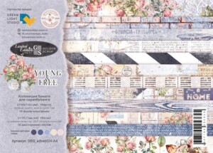 Scrapbooking Paper Set A4 "Young and Free"