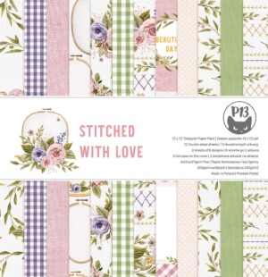 Scrapbooking Paper Pad 12×12 "Stitched with Love"