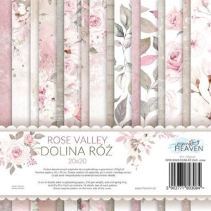 Scrapbooking Paper Set 8×8 "Rose Valley" | Paper Heaven