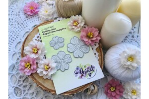 metal cutting die "pelargonium flowers" (set of 3) | agiart