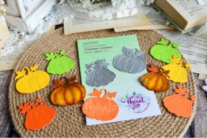 metal cutting die "ripe pumpkins" | agiart | for scrapbooking & cardmaking
