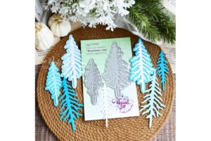 metal cutting die "tall fir trees" | agiart | for scrapbooking & cardmaking