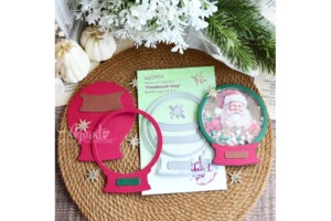 metal cutting die "snow globe" | agiart | for scrapbooking & cardmaking