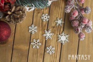 chipboard “new year 096” | fantasy | white beer board 1.15 mm | scrapbooking & cardmaking
