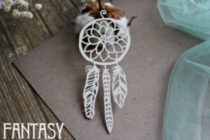 chipboard “dreamcatcher 1020” | fantasy | white beer board 1.15 mm | scrapbooking & cardmaking