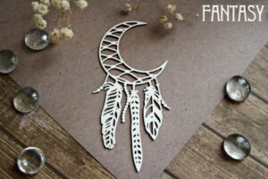 chipboard “dreamcatcher 1126” | fantasy | white beer board 1.15 mm | scrapbooking & cardmaking