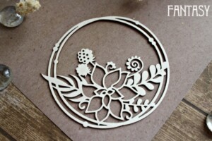 chipboard “botanica 1251” | fantasy | white beer board 1.15 mm | scrapbooking & cardmaking