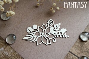 chipboard “botanica 1257” | fantasy | white beer board 1.15 mm | scrapbooking & cardmaking