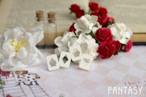 chipboard “alice 19125” | fantasy | white beer board 1.15 mm | scrapbooking & cardmaking