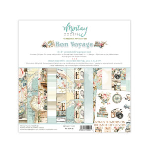 scrapbook paper | paper die cuts “bon voyage, 60 pcs” | mintay papers | 60 pcs | scrapbooking & cardmaking