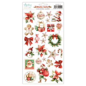scrapbook paper | paper stickers 6×12 “holly jolly — elements” | mintay papers | scrapbooking & cardmaking