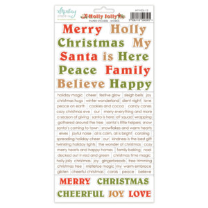 scrapbook paper | paper stickers 6×12 “holly jolly — elements” | mintay papers | scrapbooking & cardmaking