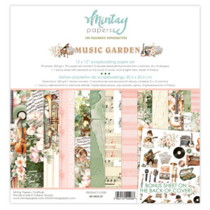paper elements “music garden, 27 pcs” | mintay papers | 27 pcs | scrapbooking & cardmaking