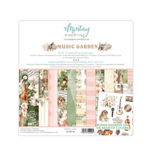paper elements “music garden, 27 pcs” | mintay papers | 27 pcs | scrapbooking & cardmaking