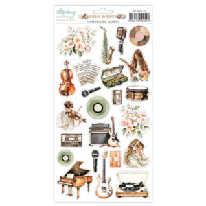 paper elements “music garden, 27 pcs” | mintay papers | 27 pcs | scrapbooking & cardmaking
