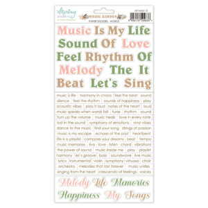 paper elements “music garden, 27 pcs” | mintay papers | 27 pcs | scrapbooking & cardmaking