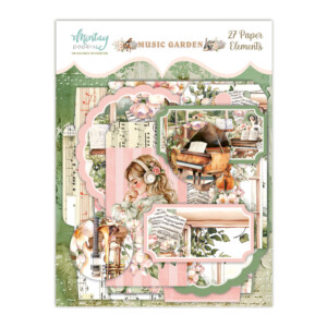 paper elements “music garden, 27 pcs” | mintay papers | 27 pcs | scrapbooking & cardmaking