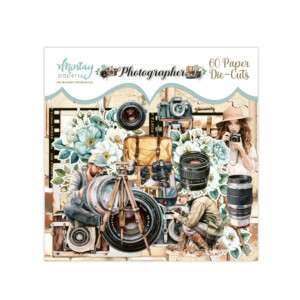 paper die cuts “photographer, 60 pcs” | mintay papers | 60 pcs | scrapbooking & cardmaking