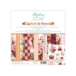 paper stickers 6×12 “rust & rose — words” | mintay papers | scrapbooking & cardmaking