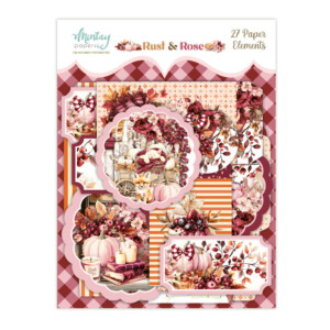 paper stickers 6×12 “rust & rose — words” | mintay papers | scrapbooking & cardmaking
