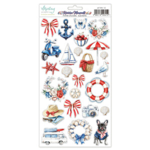 scrapbooking paper pad 12×12 “riviera moments” | mintay papers | 12 double sided papers, 250 gsm | scrapbooking & cardmaking