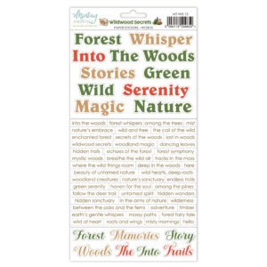 paper stickers 6×12 “words — words” | mintay papers | scrapbooking & cardmaking