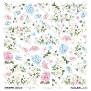 scrapbooking paper pad 8×8 “oh, baby” | scrapandme | 18 double sided papers, 250 gsm