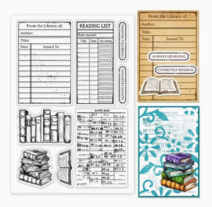 silicone stamp | library themed transparent stamp non toxic scrapbooking | card making & scrapbook decoration