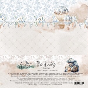 scrapbook paper pack | baby | 15x15 cm | 24 sheets | art of alchemy