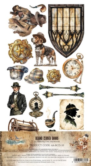 extras to cut paper | behind closed doors | 30.5 x 15 cm | 6 sheets | art of alchemy