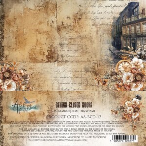 scrapbook paper pack | behind closed doors | 15x15 cm | 24 sheets | art of alchemy