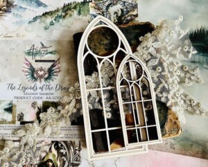 chipboard embellishment | big window | legends of the dragons | art of alchemy