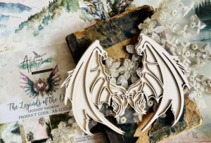 chipboard embellishment | wings 1 | legends of the dragons | art of alchemy