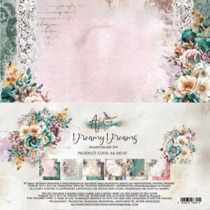 scrapbook paper pack | dreamy dreams | 12x12 inch (30.5x30.5 cm) | 6 double sided sheets | art of alchemy