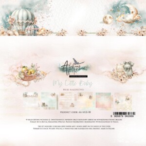 scrapbooking paper / my little baby / art of alchemy / 8x8 in / 12 sheets / cardmaking & journaling