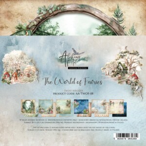 scrapbook paper pack | the world of fairies | 8x8 inch (20.3x20.3 cm) | 12 sheets | art of alchemy