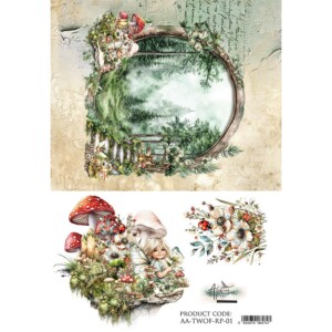 rice paper | the world of fairies | a4 21x29.7 cm | 25 30 g | art of alchemy