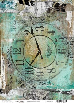 rice paper / hazy street / craft o'clock / a4 (8.27x11.69 in) / 1 sheet / mixed media & scrapbooking