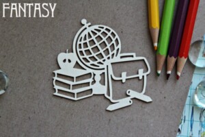 chipboard "school 1322" | fantasy | 1.5 mm natural eco board | scrapbooking & cardmaking