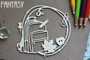 chipboard "school 1325" | fantasy | 1.5 mm natural eco board | scrapbooking & cardmaking
