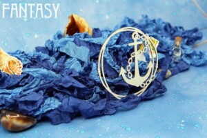 chipboard "anchor in frame 1472" | fantasy | 1.5 mm natural eco board | scrapbooking & cardmaking