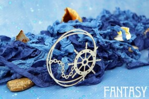 chipboard "steering wheel in frame 1473" | fantasy | 1.5 mm natural eco board | scrapbooking & cardmaking