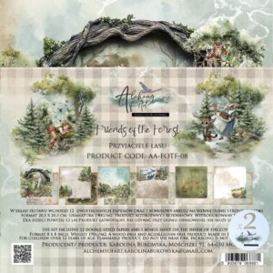 doubled paper collection set friends of the forest 20.3x20.3 cm | alchemy of art
