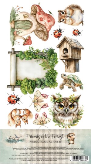 extras to cut set friends of the forest 30.5x15 cm | alchemy of art