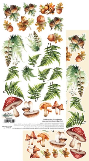 double sided paper friends of the forest 30.5x15 cm | alchemy of art